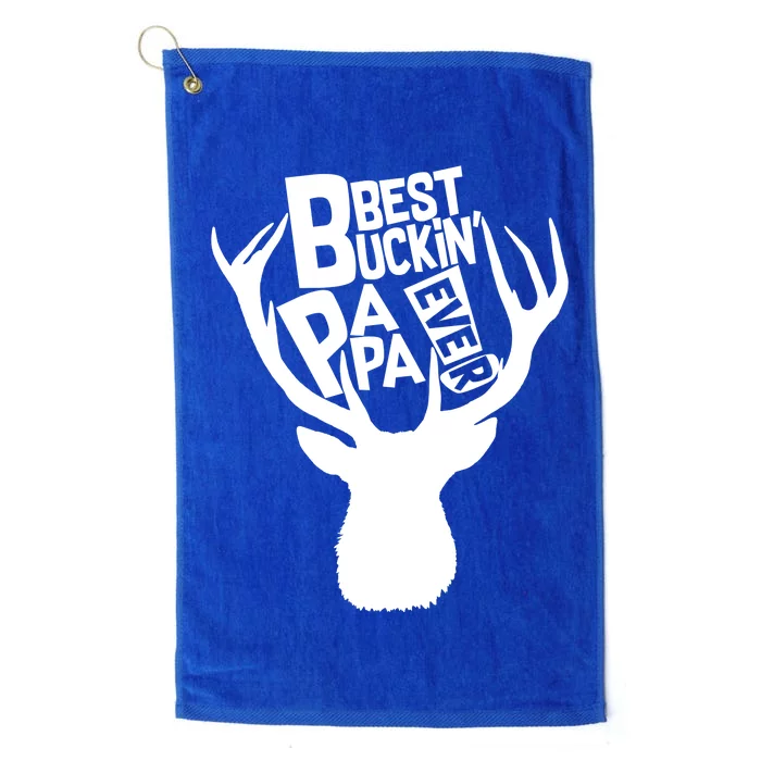 Best Buckin Papa Ever Platinum Collection Golf Towel