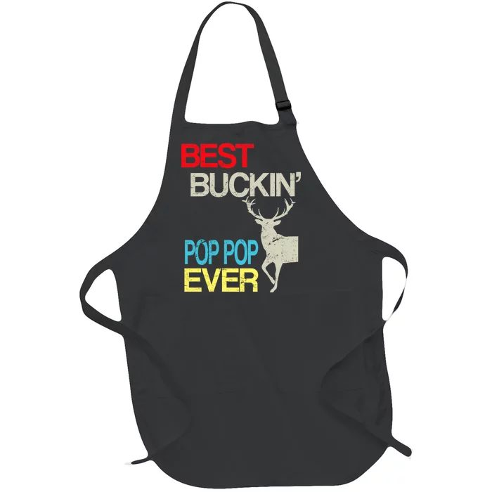 Best Buckin Pop Pop Full-Length Apron With Pocket