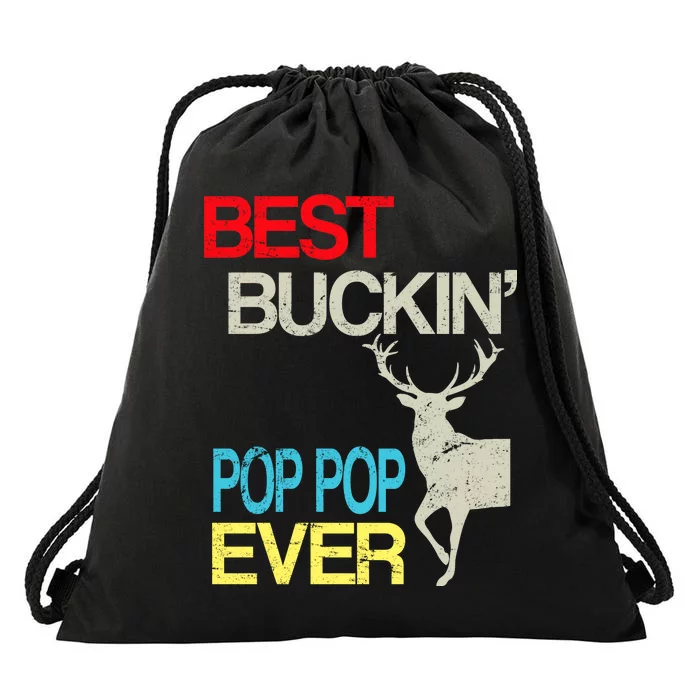 Best Buckin Pop Pop Drawstring Bag