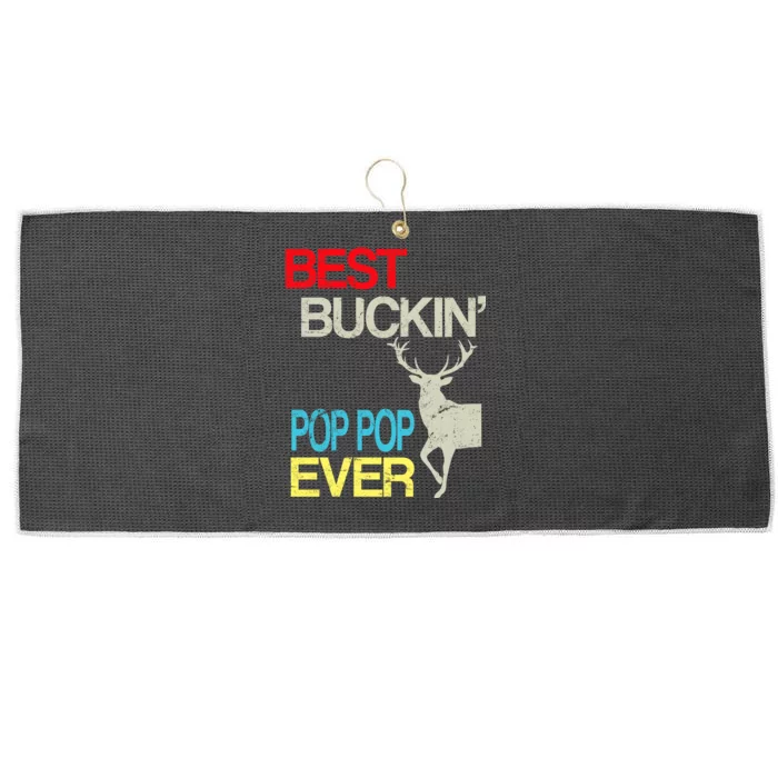 Best Buckin Pop Pop Large Microfiber Waffle Golf Towel