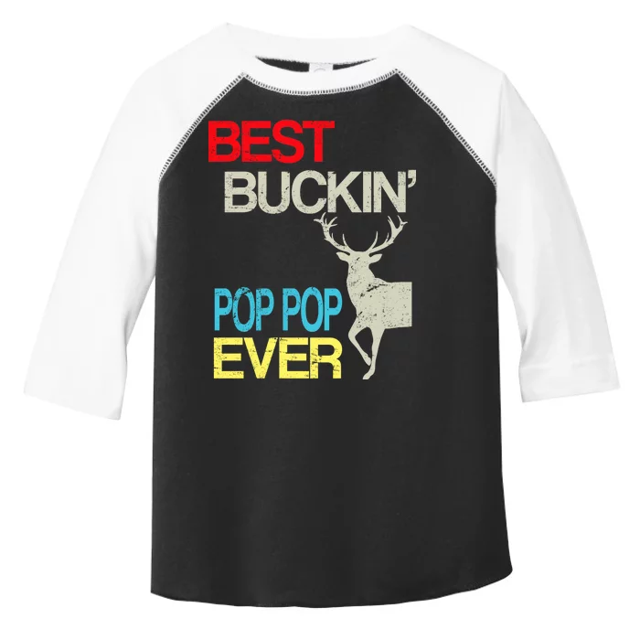 Best Buckin Pop Pop Toddler Fine Jersey T-Shirt