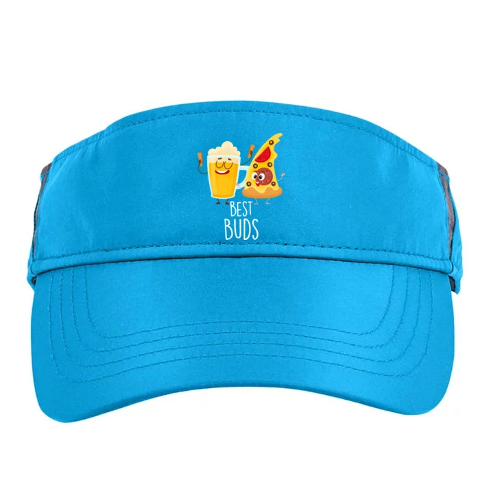 Best Buds Pizza And Beer Adult Drive Performance Visor