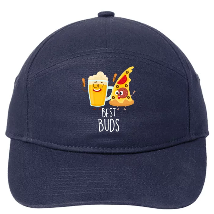 Best Buds Pizza And Beer 7-Panel Snapback Hat