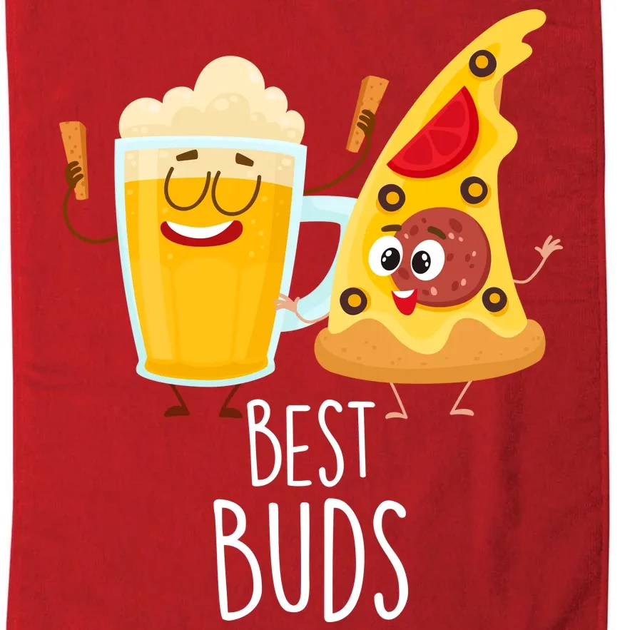 Best Buds Pizza And Beer Platinum Collection Golf Towel