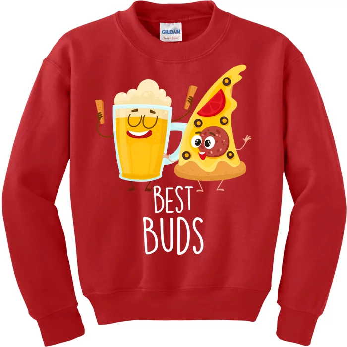 Best Buds Pizza And Beer Kids Sweatshirt