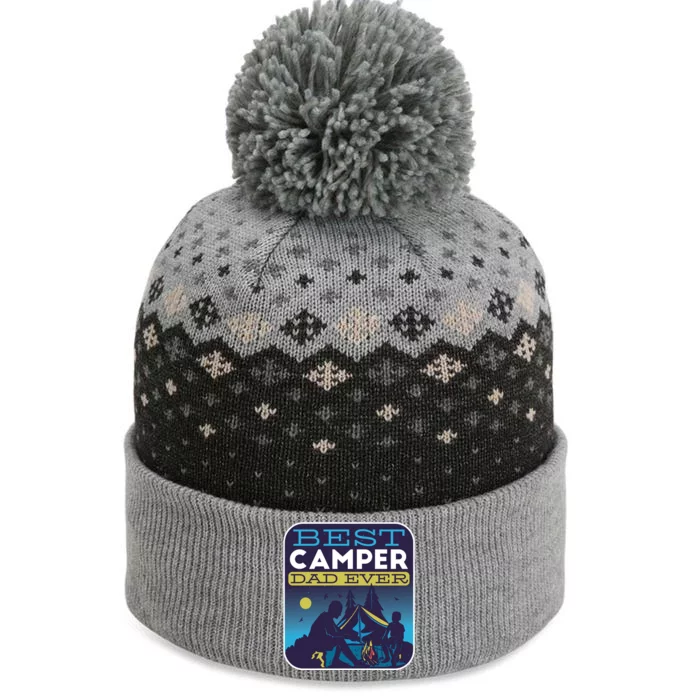 Best Camper Dad Ever The Baniff Cuffed Pom Beanie