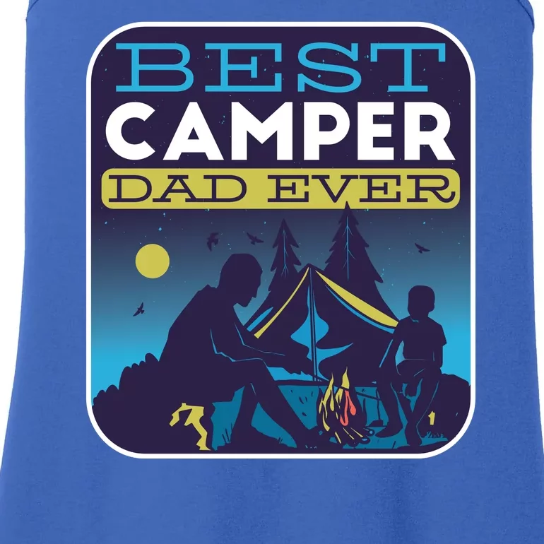 Best Camper Dad Ever Ladies Essential Tank