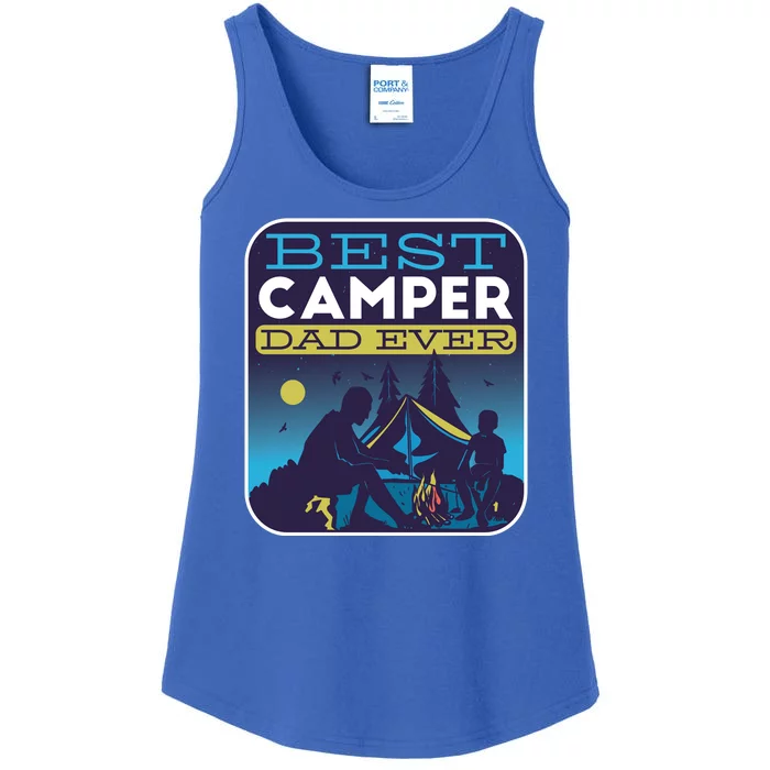 Best Camper Dad Ever Ladies Essential Tank