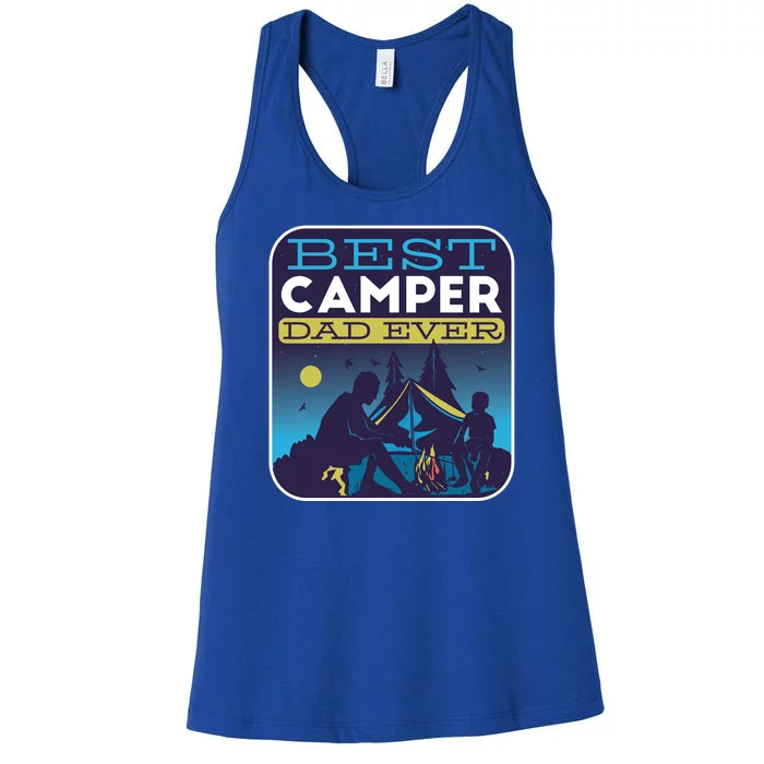 Best Camper Dad Ever Women's Racerback Tank