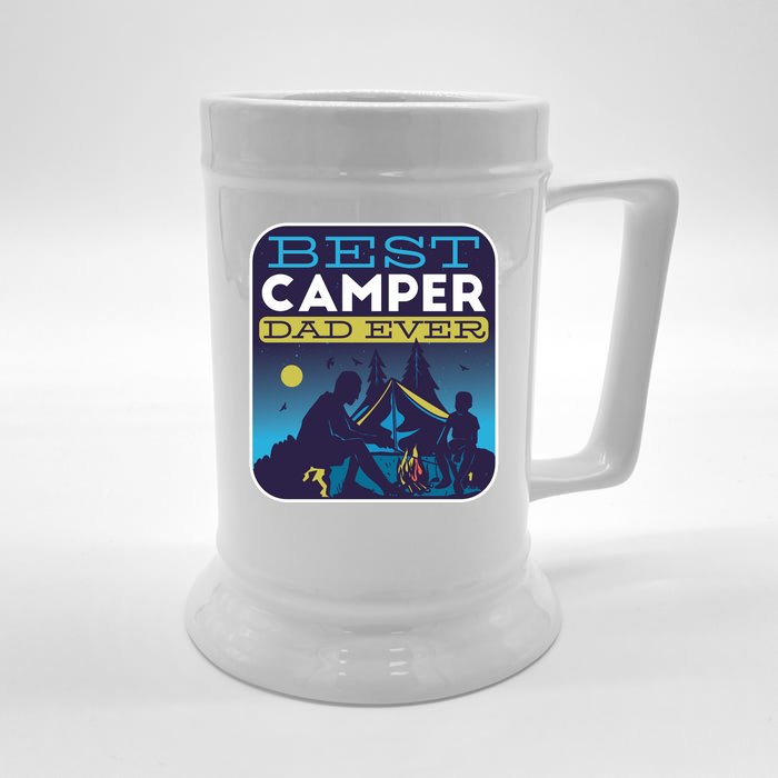 Best Camper Dad Ever Front & Back Beer Stein