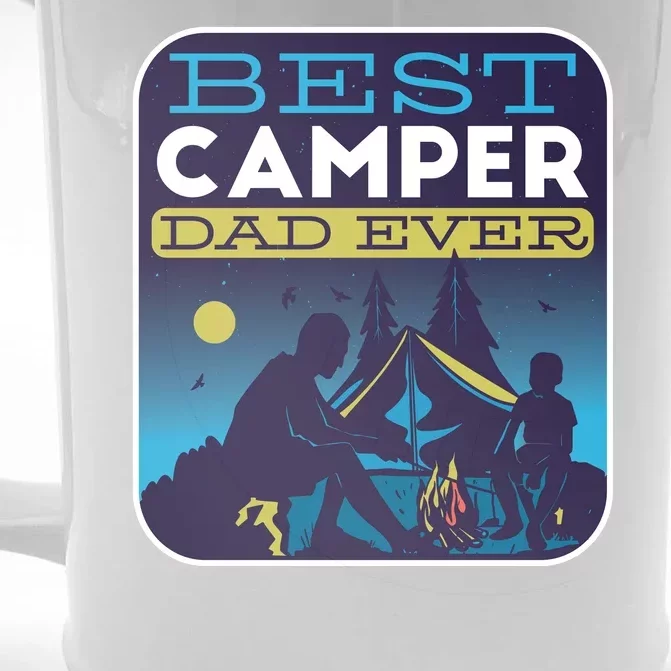 Best Camper Dad Ever Front & Back Beer Stein