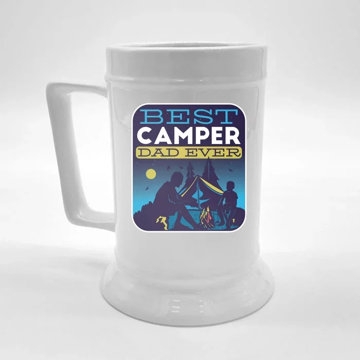 Best Camper Dad Ever Front & Back Beer Stein