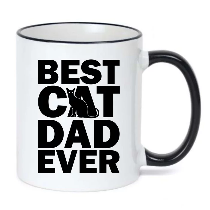 Best Cat Dad Ever Black Color Changing Mug