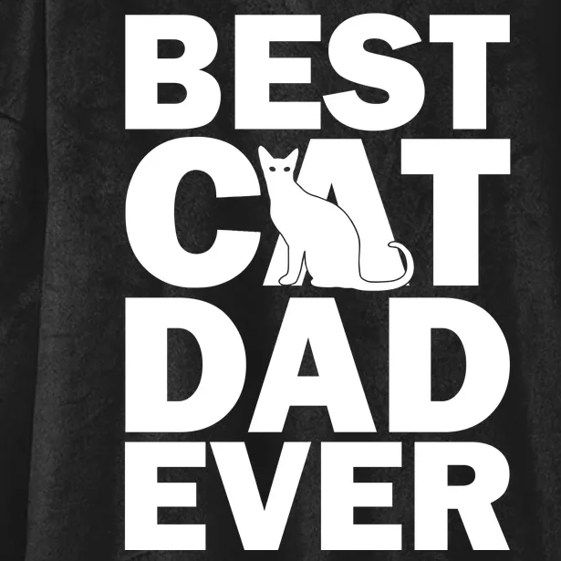 Best Cat Dad Ever Hooded Wearable Blanket