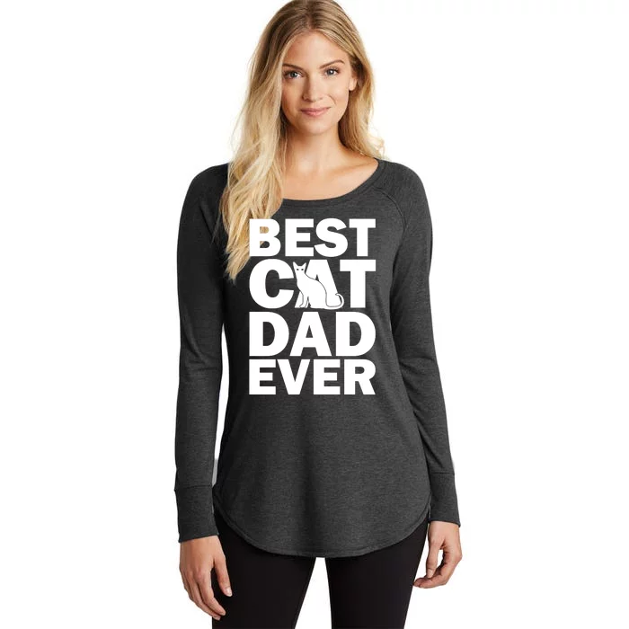 Best Cat Dad Ever Women's Perfect Tri Tunic Long Sleeve Shirt