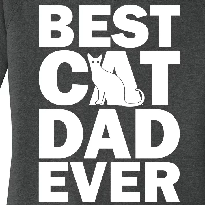 Best Cat Dad Ever Women's Perfect Tri Tunic Long Sleeve Shirt