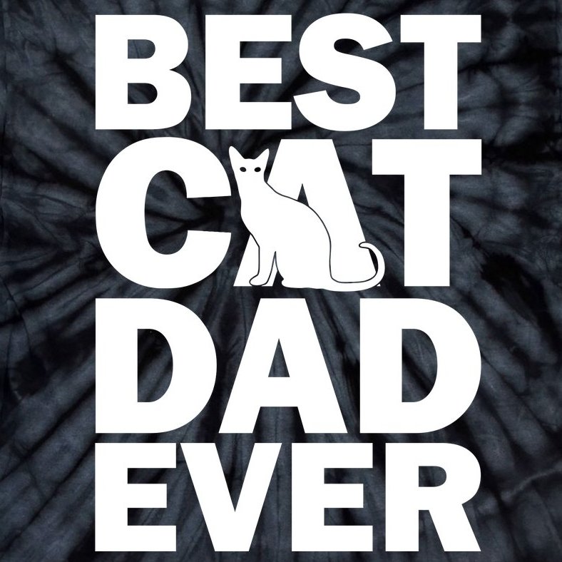 Best Cat Dad Ever Tie-Dye T-Shirt