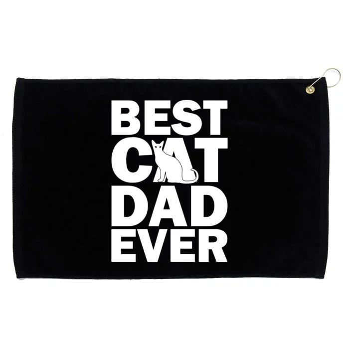 Best Cat Dad Ever Grommeted Golf Towel