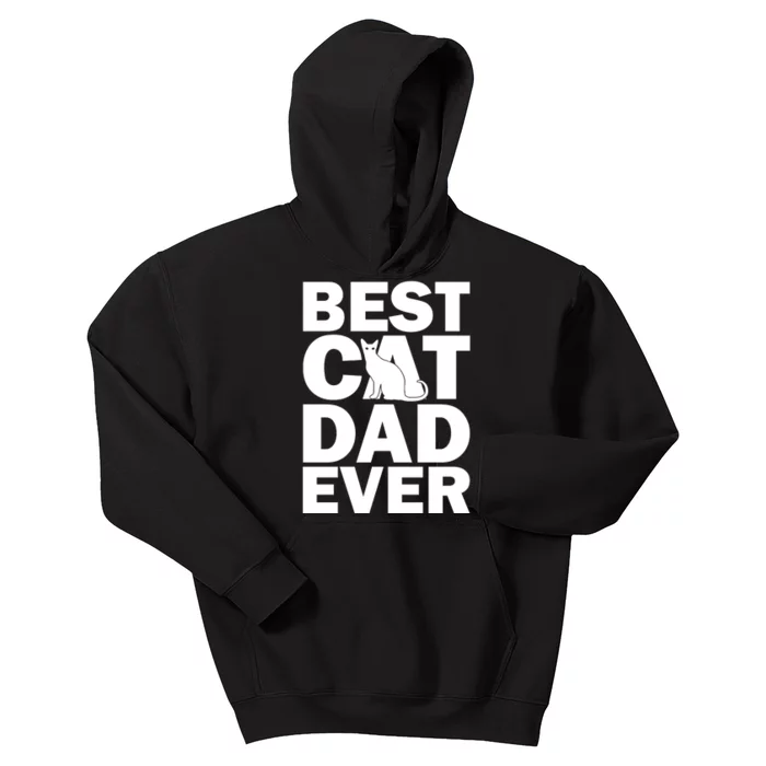 Best Cat Dad Ever Kids Hoodie