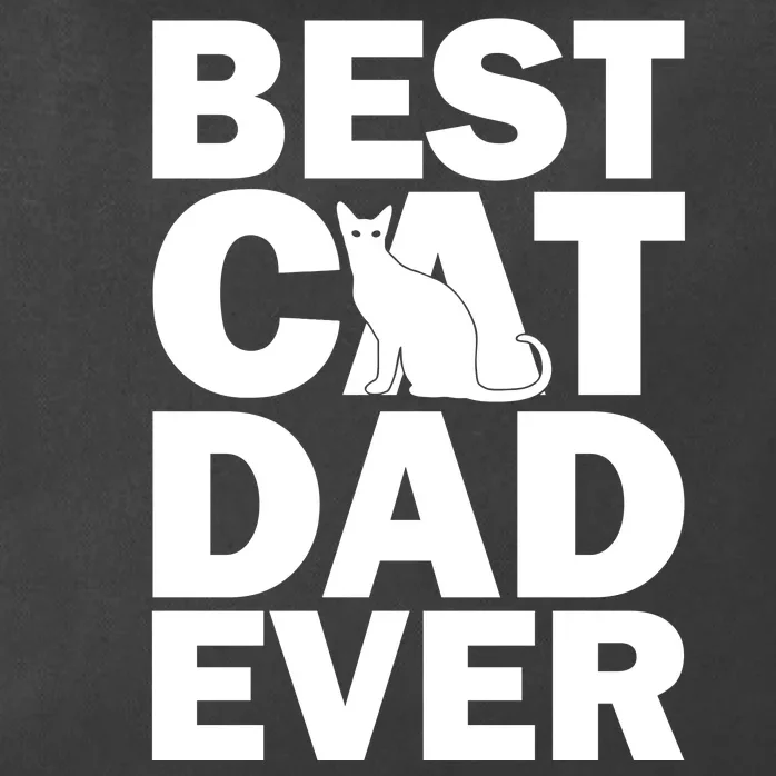 Best Cat Dad Ever Zip Tote Bag