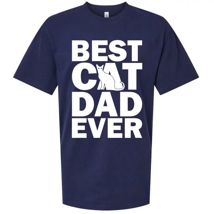 Best Cat Dad Ever Sueded Cloud Jersey T-Shirt