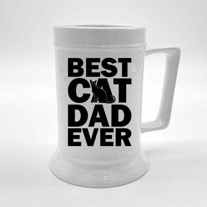 Best Cat Dad Ever Front & Back Beer Stein