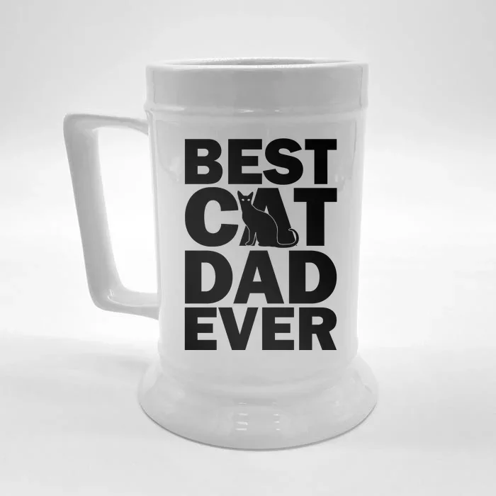 Best Cat Dad Ever Front & Back Beer Stein