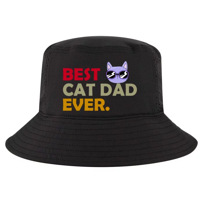 Best Cat Dad Ever Funny Cat Lover Cool Comfort Performance Bucket Hat