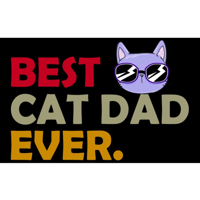 Best Cat Dad Ever Funny Cat Lover Bumper Sticker