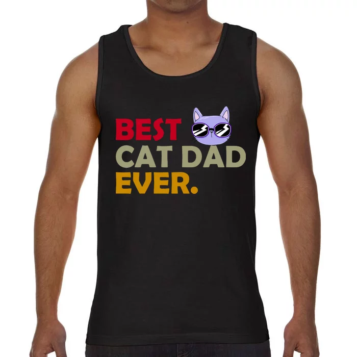 Best Cat Dad Ever Funny Cat Lover Comfort Colors® Tank Top