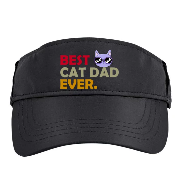 Best Cat Dad Ever Funny Cat Lover Adult Drive Performance Visor