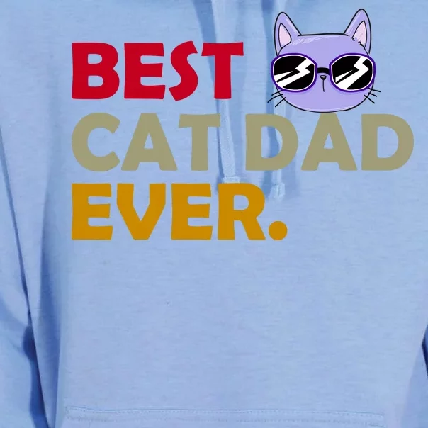 Best Cat Dad Ever Funny Cat Lover Unisex Surf Hoodie