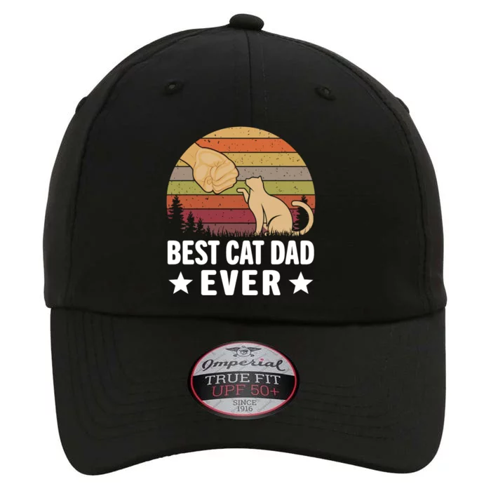 Best Cat Dad Ever Funny Cute Retro The Original Performance Cap