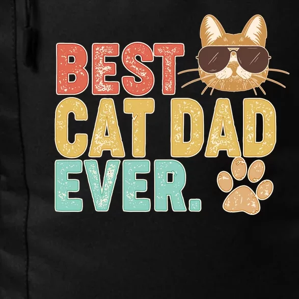 Best Cat Dad Ever Vintage Colors Daily Commute Backpack