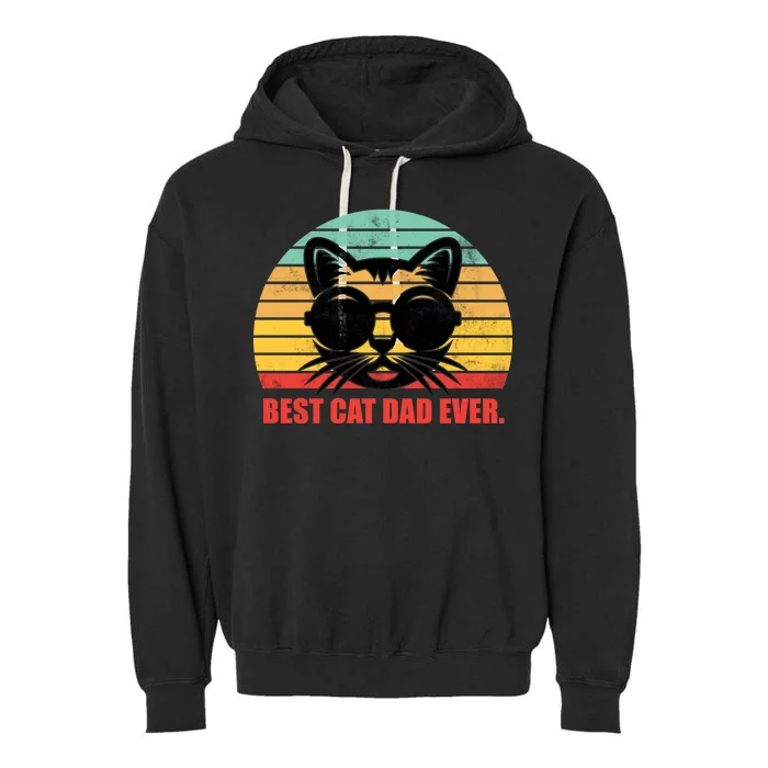 Best Cat Ever - Retro Vintage Design Garment-Dyed Fleece Hoodie