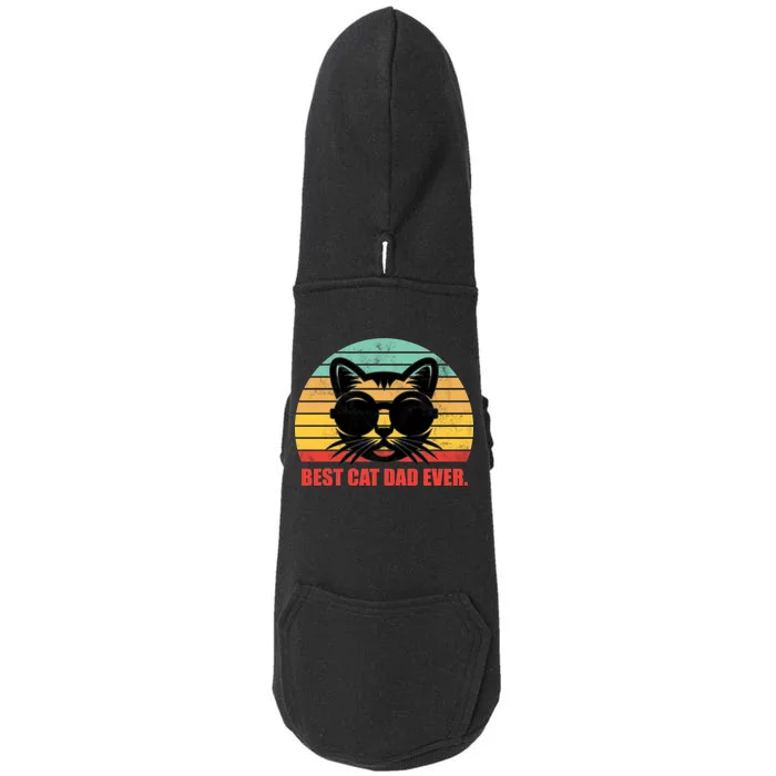 Best Cat Ever - Retro Vintage Design Doggie 3-End Fleece Hoodie