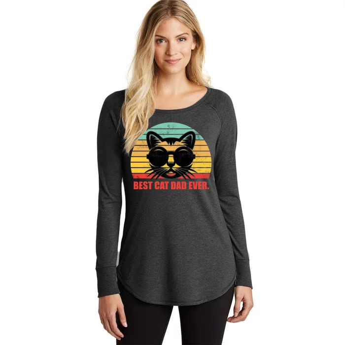 Best Cat Ever - Retro Vintage Design Women's Perfect Tri Tunic Long Sleeve Shirt