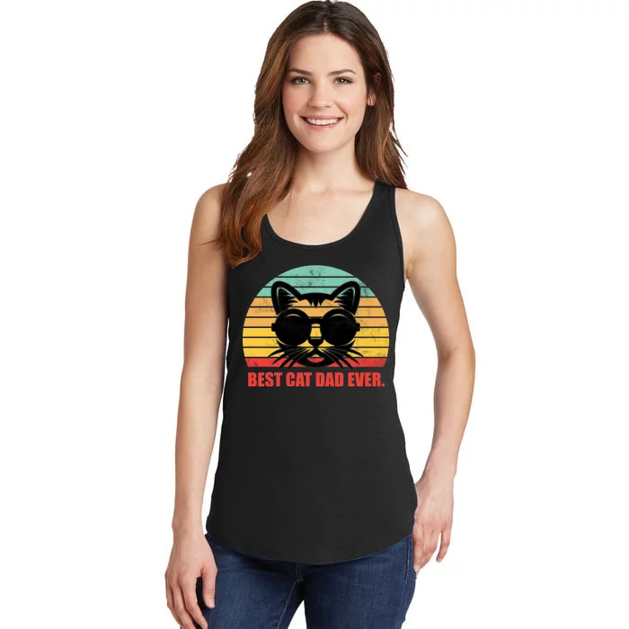 Best Cat Ever - Retro Vintage Design Ladies Essential Tank