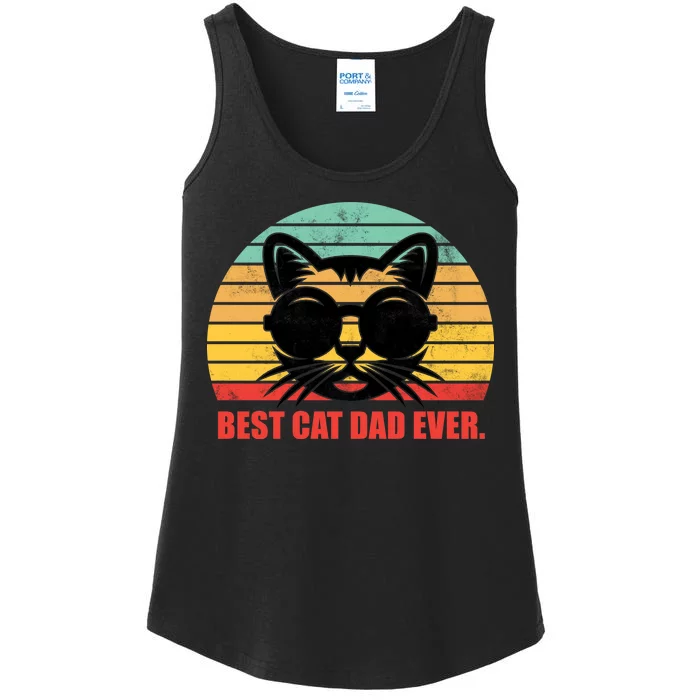 Best Cat Ever - Retro Vintage Design Ladies Essential Tank