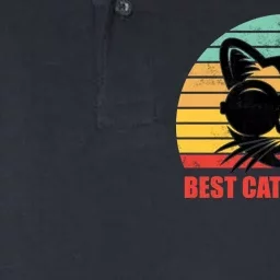 Best Cat Ever - Retro Vintage Design Softstyle Adult Sport Polo