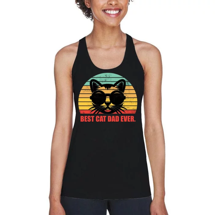 Best Cat Ever - Retro Vintage Design Women's Racerback Tank