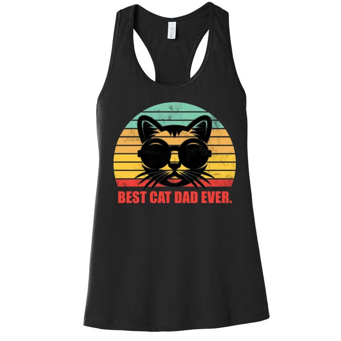 Best Cat Ever - Retro Vintage Design Women's Racerback Tank