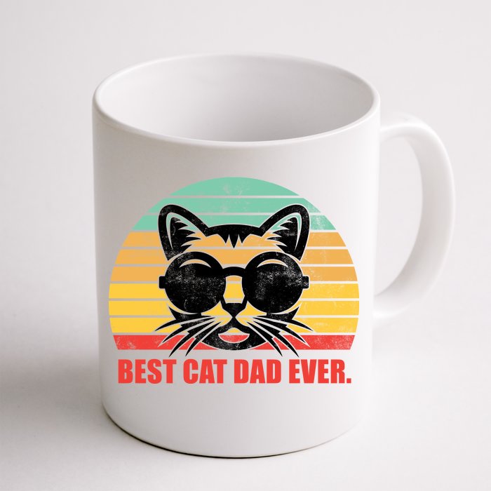 Best Cat Ever - Retro Vintage Design Front & Back Coffee Mug