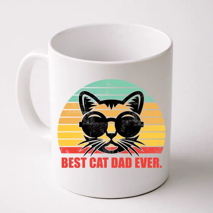 Best Cat Ever - Retro Vintage Design Front & Back Coffee Mug