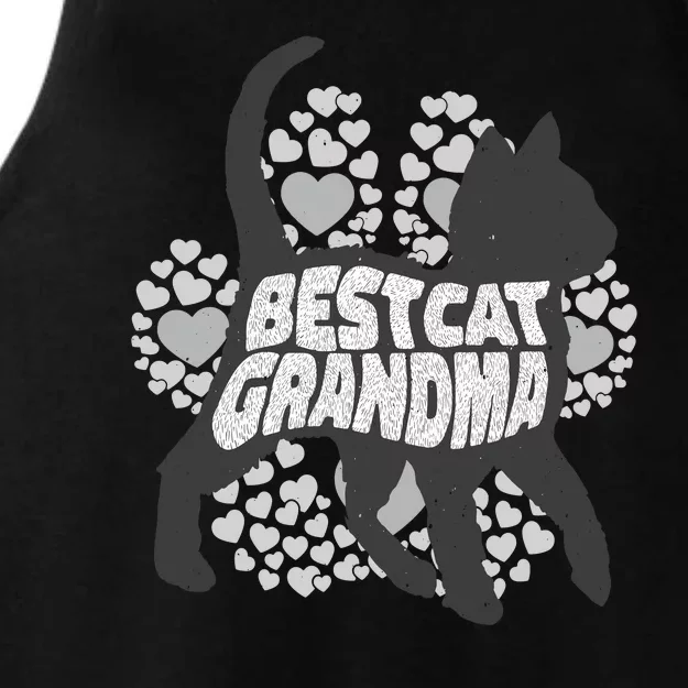 Best Cat Grandma Ladies Tri-Blend Wicking Tank