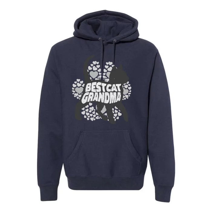 Best Cat Grandma Premium Hoodie