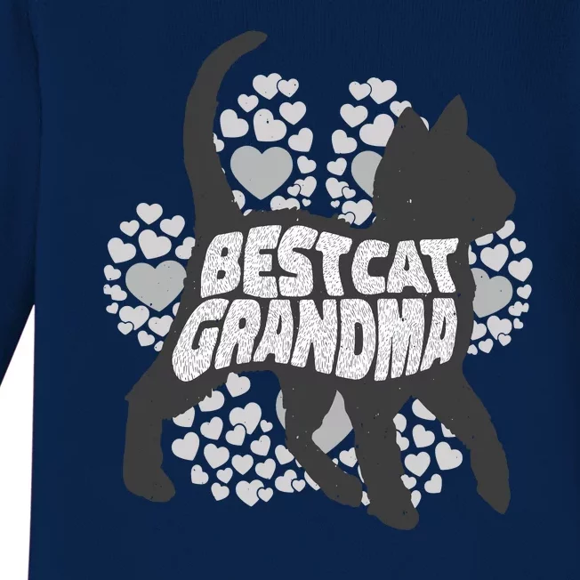 Best Cat Grandma Baby Long Sleeve Bodysuit