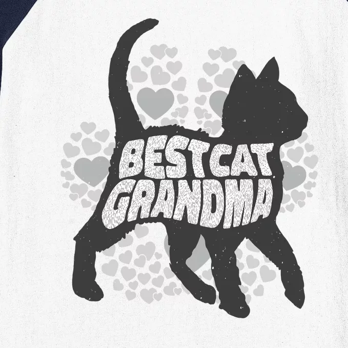 Best Cat Grandma Baseball Sleeve Shirt