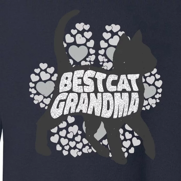 Best Cat Grandma Toddler Sweatshirt