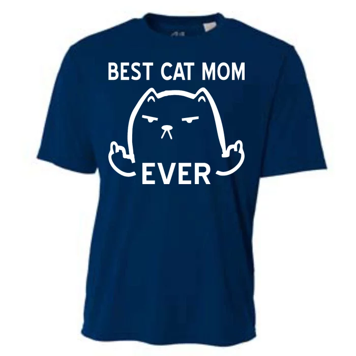 Best Cat Mom Ever Cooling Performance Crew T-Shirt